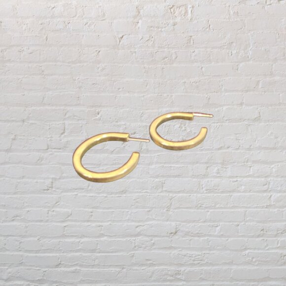 HOOP EARRINGS BUNDLE -- Set of 5 = Pierced (4)/Clip On (1), 4 Gold/1 Silver - Picture 6 of 15